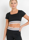 Let's Taupe About It Band Square-Neck Crop Top