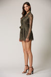 Lovely in Lace Olive Romper