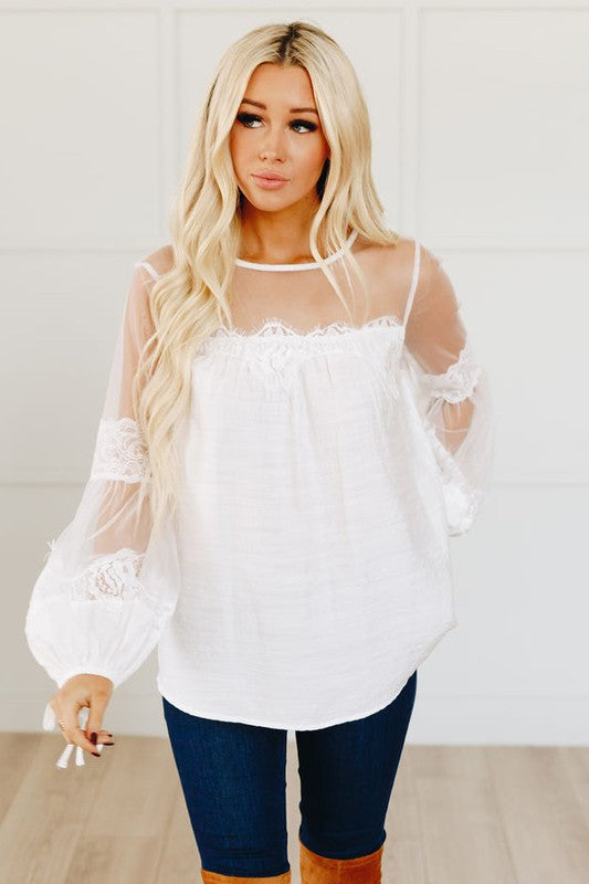 Sheer Goes Nothing Lace Top