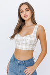Check Me Out Gingham Crop Top