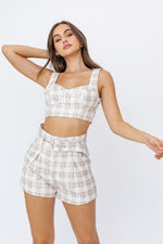 Check Me Out Gingham Crop Top